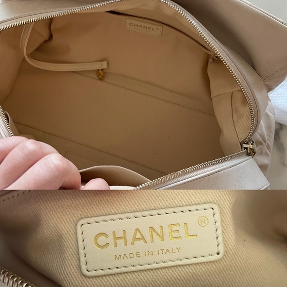 Authentic Chanel Iridescent calfskin Chic quilt bowling bag - Picture 15 of 16